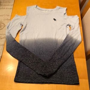 Abercrombie kids cold shoulder sweater